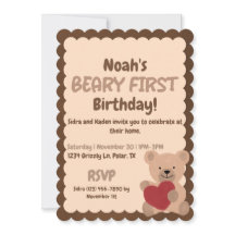 Béary Invitation d'anniversaire