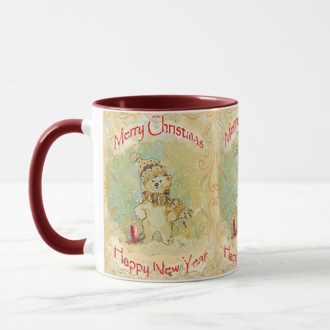 Beary Joyeux Christmas Mug (Gauche)