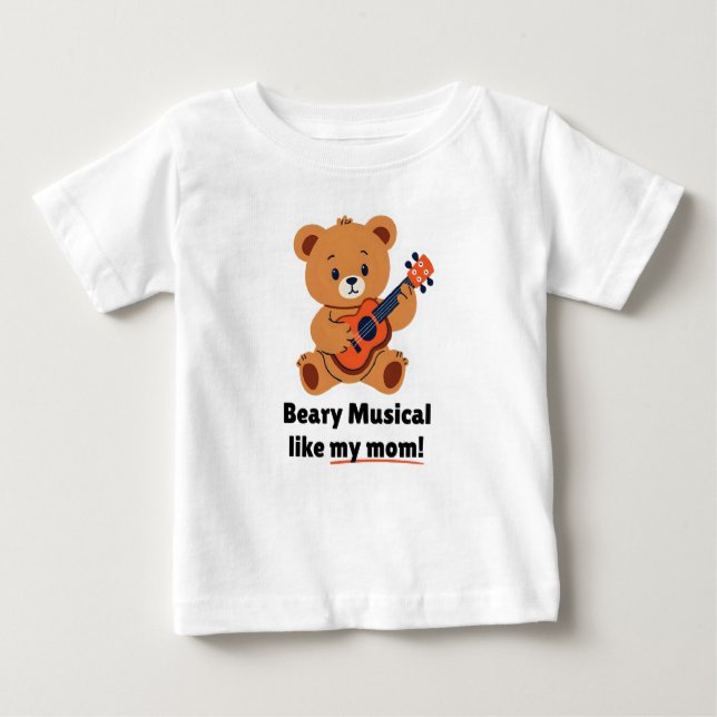 Beary Musical Comme Ma Maman Toddler T-Shirt (Devant)