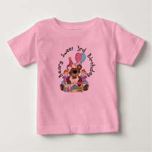 Beary Sweet 3e Anniversaire Tshirts et cadeaux