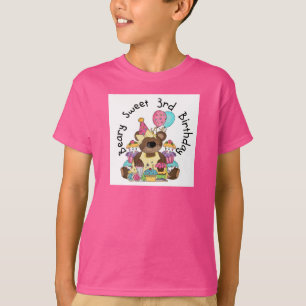 Beary Sweet 3e Anniversaire Tshirts et cadeaux
