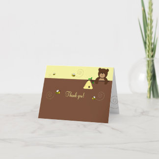 BEARY SWEET BEAR & BEE Follot Merci note