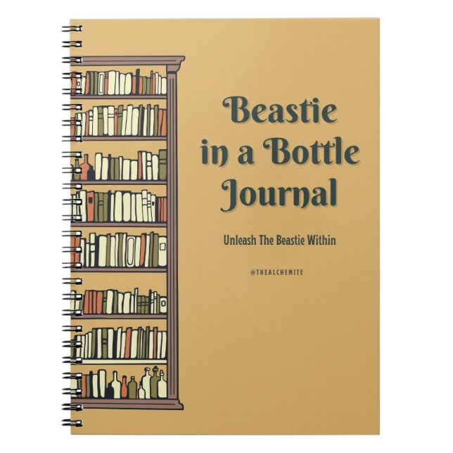 Beastie dans un petit journal en bouteille (Devant)