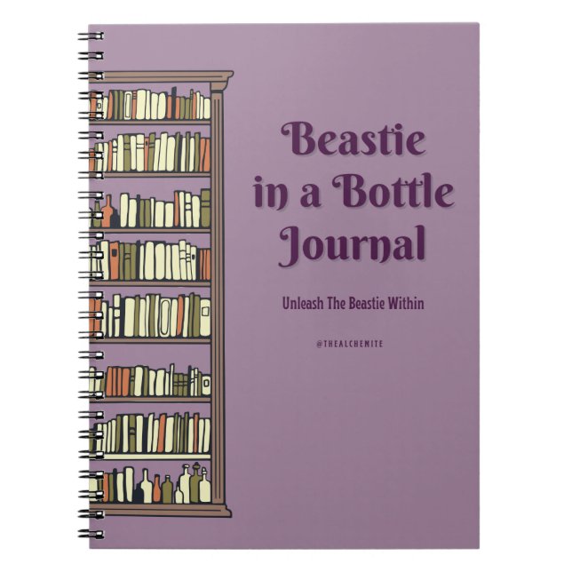Beastie dans un petit journal en bouteille (Devant)