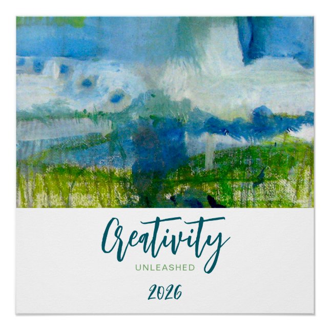 Beatiful poster to awaken your creativity  (Devant)