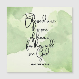 Béatitudes 10 Jours Écriture Verset 5:8 Magnet