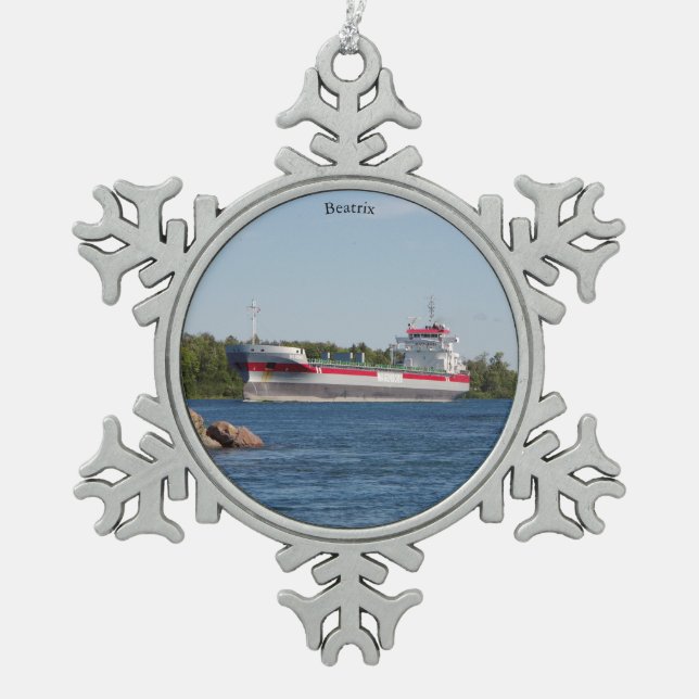 Béatrix ornement de boule ou de flocon de neige (Devant)