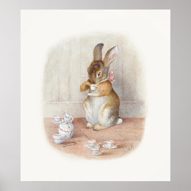 Beatrix Potter Rabbit Pot Poster Poster Poster Pos (Devant)