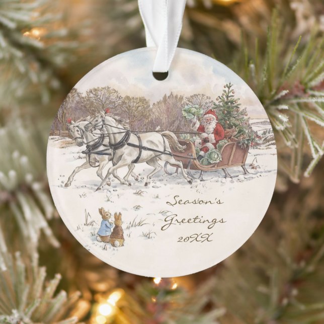Beatrix Potter Rabbits et Snowman Noël (Arbre)