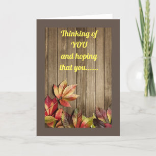 BEATUTIQUE **THANKSGIVING** CARTE JUSTE POUR "VOUS