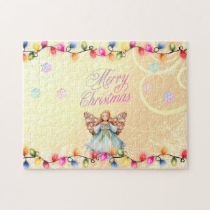 Beau ange de Noël Puzzle