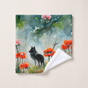 Beau animal sauvage à fleurs