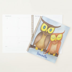 Beau Aquarelle Chouette Amateurs