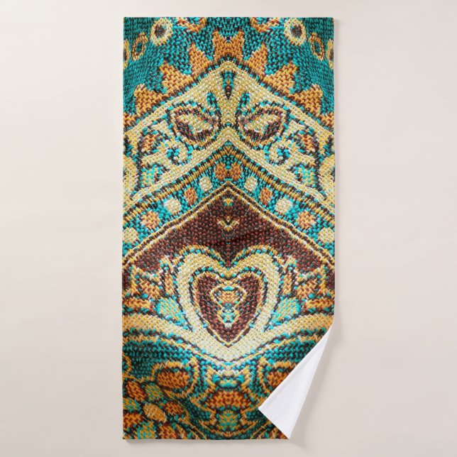 Beau, arabe, arabe, arabique, arabique, tissu arab (Serviette de bain)