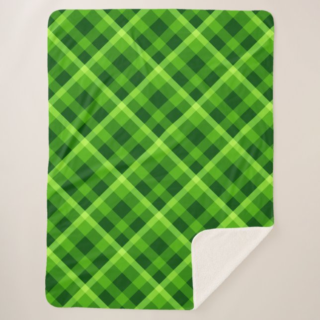 Beau arbre vert Plaid Grande couverture Sherpa (Devant)
