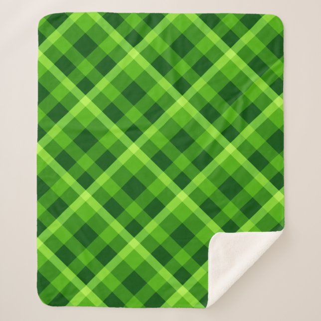 Beau arbre vert Plaid Moyen Sherpa Blanket (Devant)
