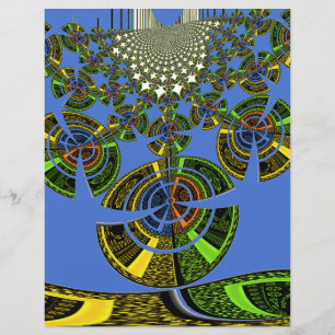 Beau bleu africain traditionnel Vecteur ethnique