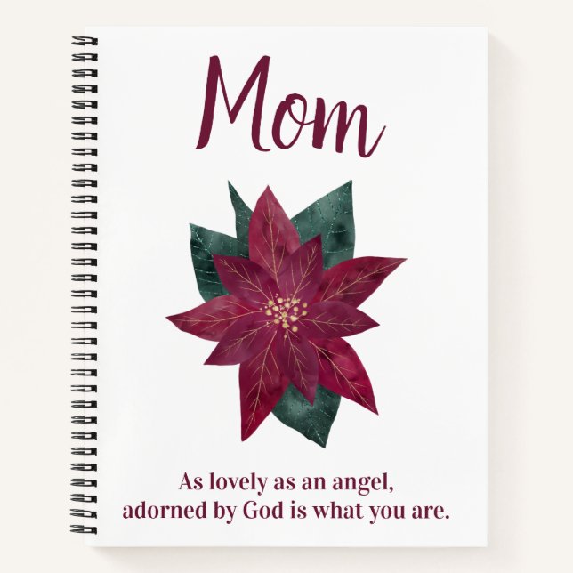 Beau cadeau floral pour maman Carnet spiral (Devant)