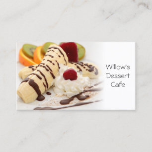 Beau Café de Dessert Savoureux - Carte de visite