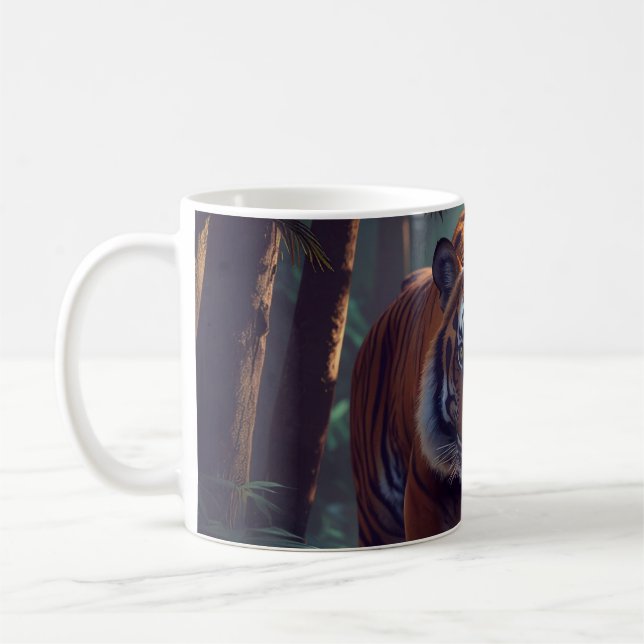 Beau café tigre ou tasse de thé (Gauche)