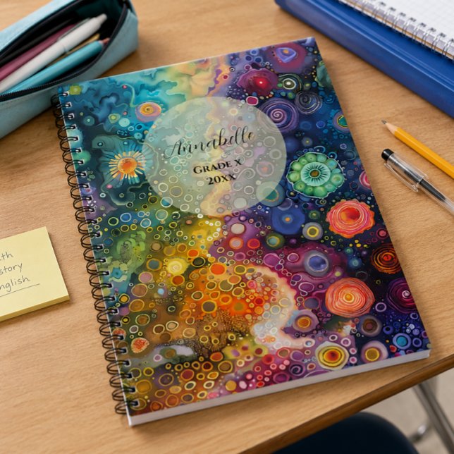 Beau cahier de rentrée coloré et fantaisiste  (Créateur téléchargé)