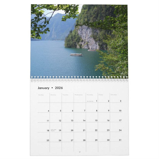 Beau calendrier de Berchtesgaden (Jan 2026)