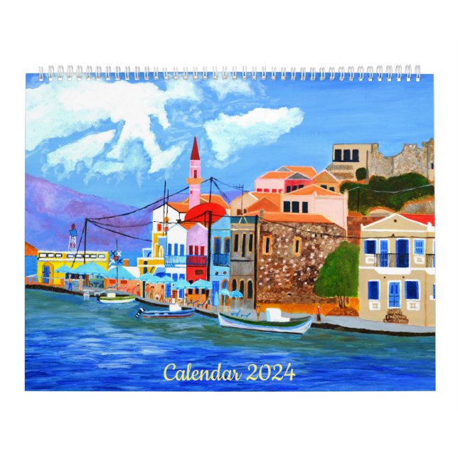 Beau calendrier de la Grèce 2024 (Protection)