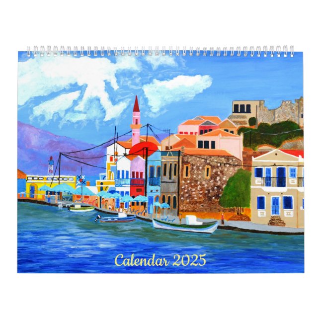 Beau calendrier de la Grèce 2025 (Protection)