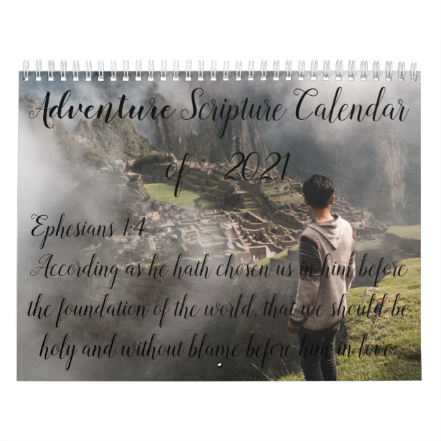 Beau calendrier des écritures d'aventure (Protection)