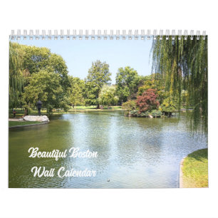 Beau calendrier du mur de Boston