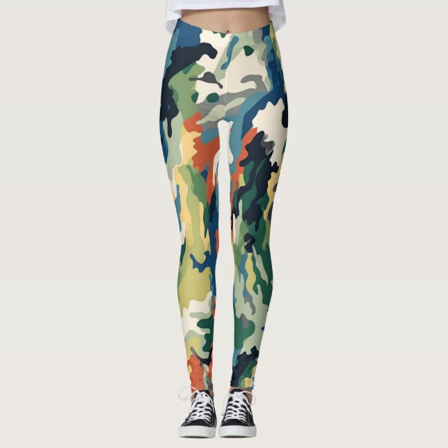 Beau camouflage Art Leggings (Devant)