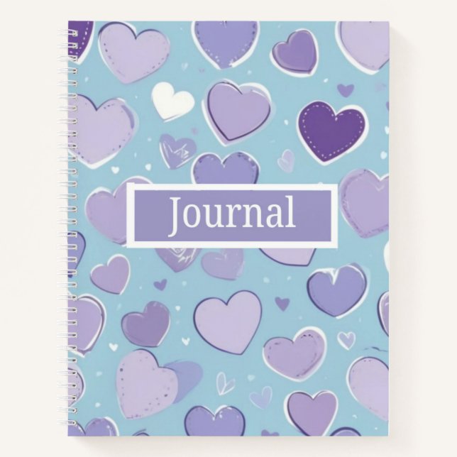 Beau Carnet de Journal Heart (Devant)