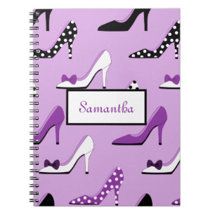 Beau Carnet de talons violets