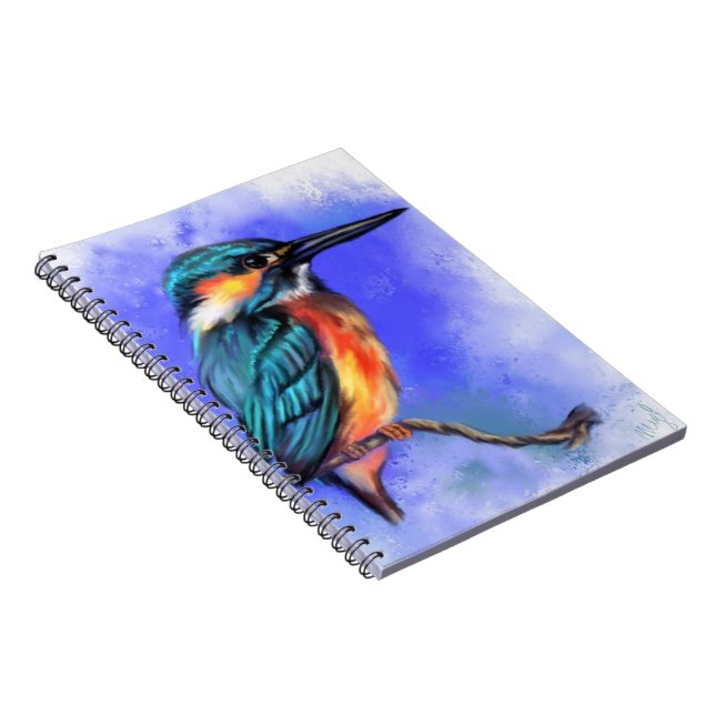 Beau Carnet d'oiseaux Kingfisher (Côté Droit)