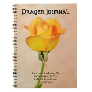 Beau Carnet du Journal de prière Rose