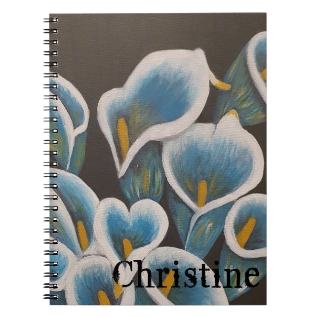 Beau Carnet Fleur Personnalisé (Devant)