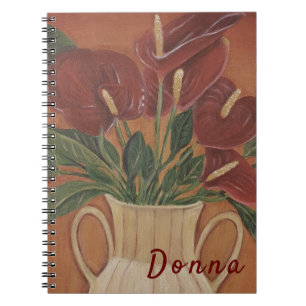Beau Carnet Fleur Personnalisé