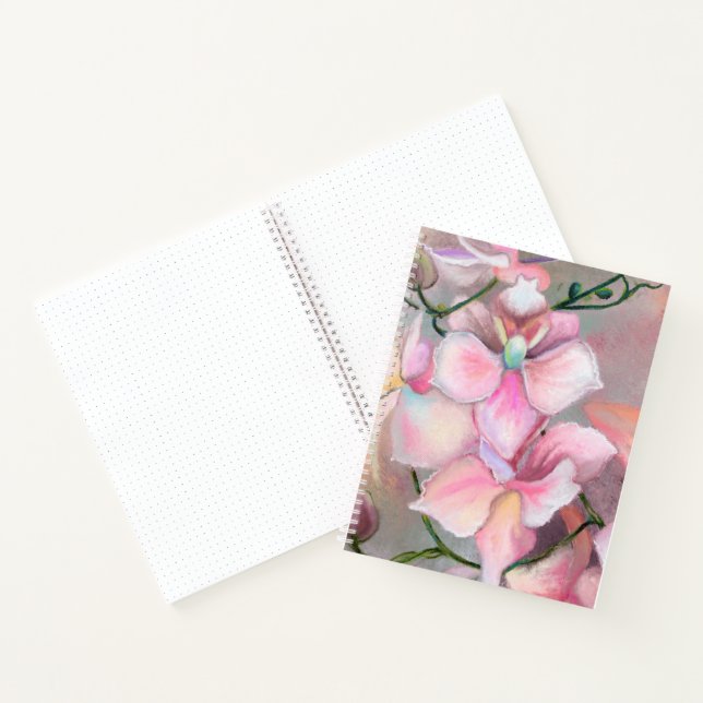 Beau Carnet rose orchidée (Intérieur)