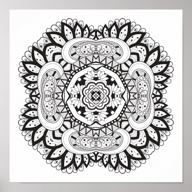 Beau Carré Déco Doodle 2 (Devant)