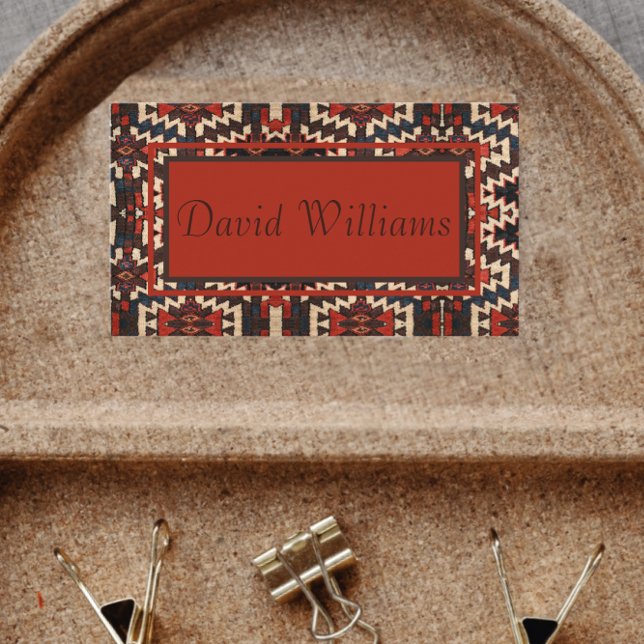 Beau Carte de visite de conception de tapis orient (Créateur téléchargé)