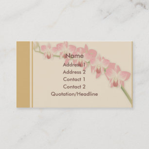 Beau carte de visite de coutume d'orchidées de KR