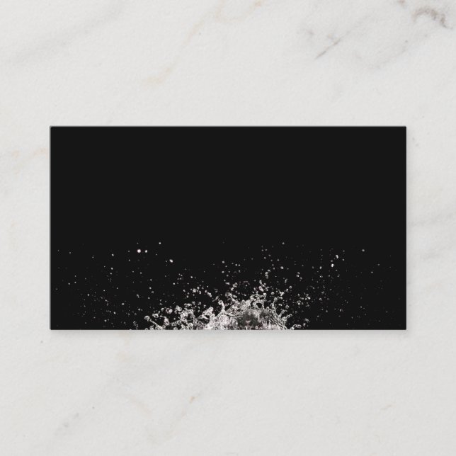 Beau carte de visite d'eau (Devant)