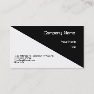 Beau carte de visite diagonal