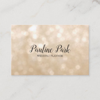 Beau carte de visite élégant avec le bokeh