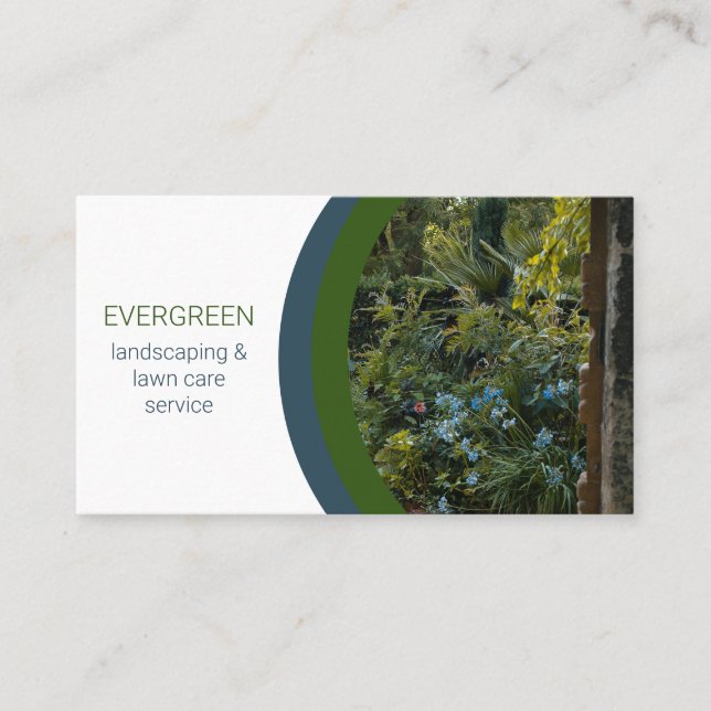 Beau Carte de visite photo paysage (Devant)