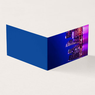 beau carte de visite pliant