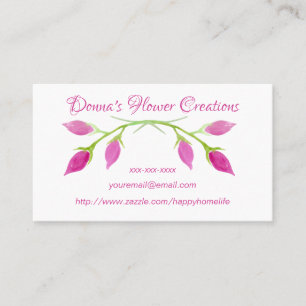 BEAU CARTE DE VISITE ROSE