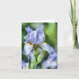 Beau Carte pour notes Iris violet
