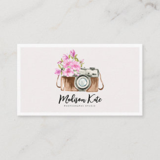 Beau Cartes de visite de caméra aquarelle