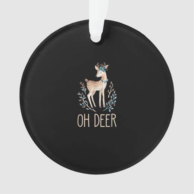 Beau Cerf Drôle Oh Cerf Design Moderne (devant)